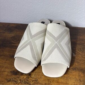 Sanctuary Cream Mules with Textured Design